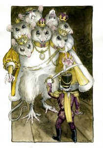 Le roi des rats. Illustration de Louisa Kelle. (Source : https://cidaq.deviantart.com)