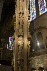 Strasbourg cathedral Angels pillar